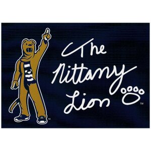 postcard with Penn State Nittany Lion Mascot and signature